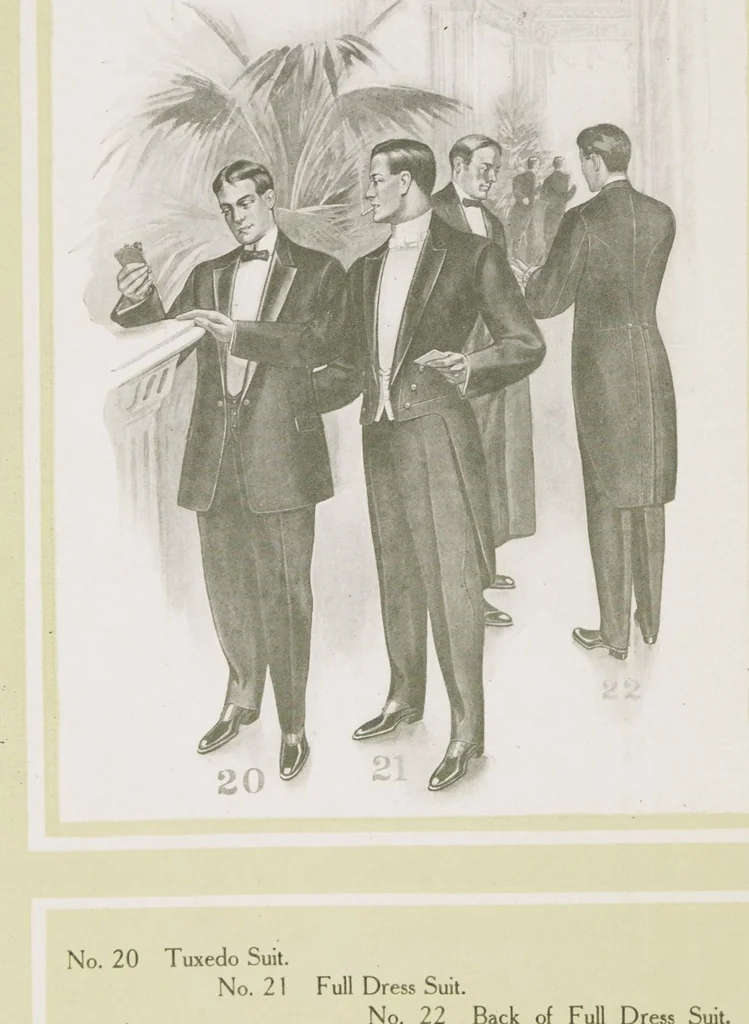 An illustration from W. J. Mahon's catalogs for men's fashions (Fall & Winter, 1906-07), 1906, leaf 20