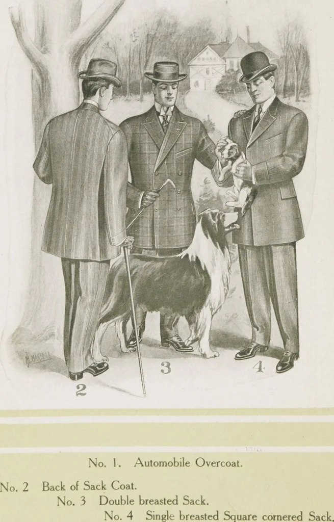 An illustration from W. J. Mahon's catalogs for men's fashions (Fall & Winter, 1906-07), 1906, leaf 8