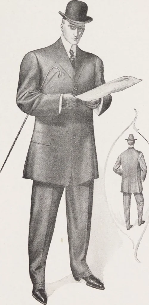 An illustration from W. J. Mahon's catalogs for men's fashions (Fall & Winter, 1906), 1906, leaf 5