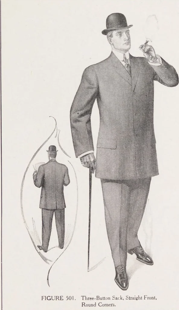 An illustration from W. J. Mahon's catalogs for men's fashions (Fall & Winter, 1906), 1906, leaf 7