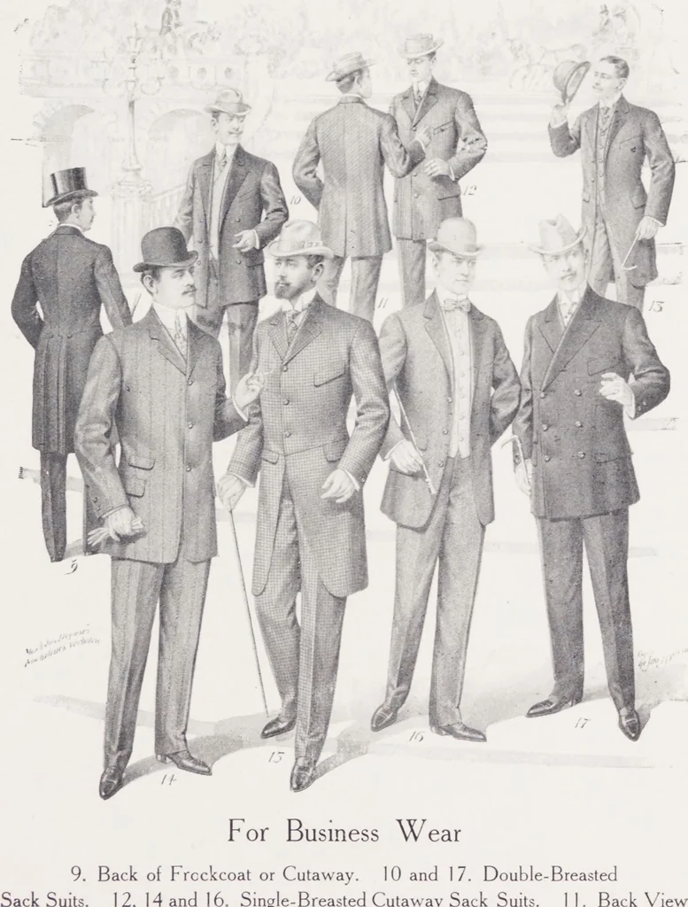 An illustration from W. J. Mahon's catalogs for men's fashions (Spring & Summer, 1906), 1906, leaf 5