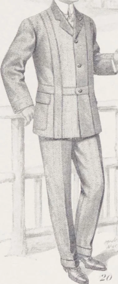 An illustration from W. J. Mahon's catalogs for men's fashions (Spring & Summer, 1906), 1906, leaf 7