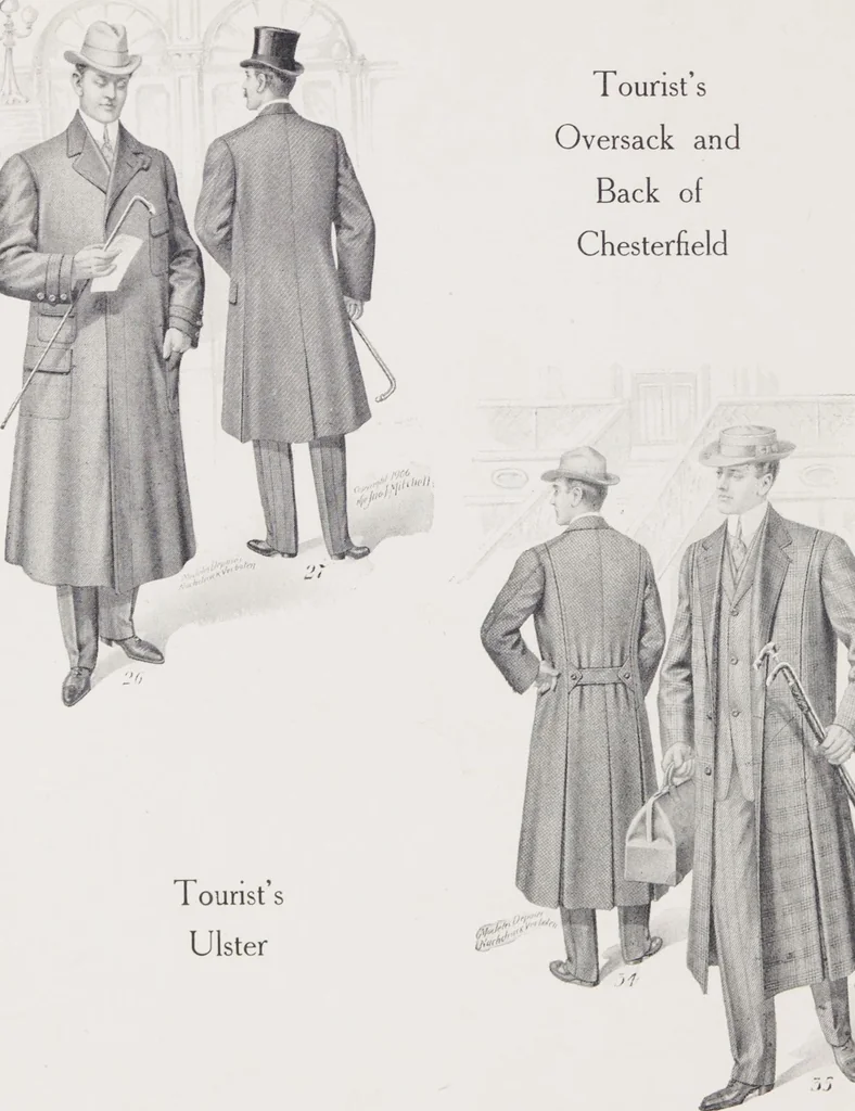 An illustration from W. J. Mahon's catalogs for men's fashions (Spring & Summer, 1906), 1906, leaf 8