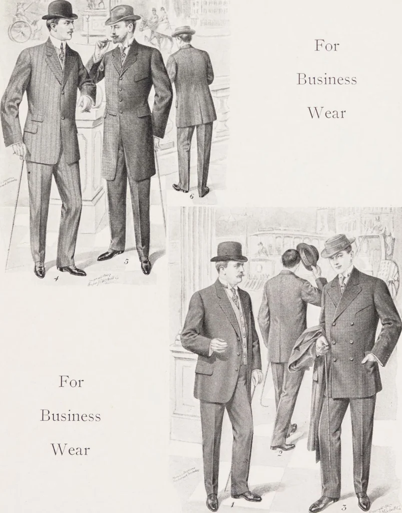 An illustration from W. J. Mahon's catalogs for men's fashions (Fall & Winter, 1907-08), 1907, leaf 5