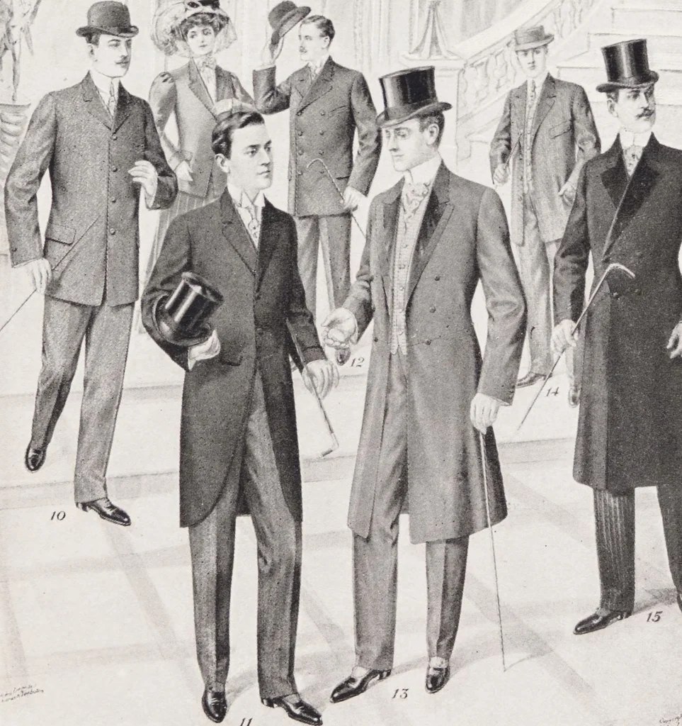 An illustration from W. J. Mahon's catalogs for men's fashions (Fall & Winter, 1907-08), 1907, leaf 7