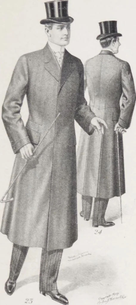 An illustration from W. J. Mahon's catalogs for men's fashions (Fall & Winter, 1907-08 v.2, 1907, leaf 13