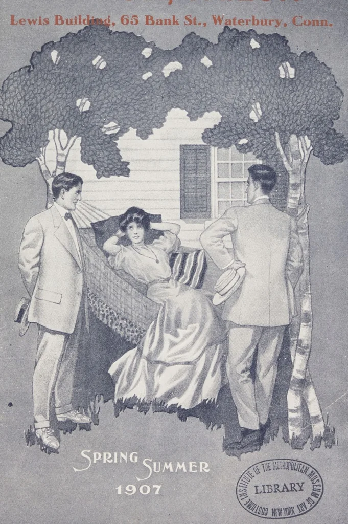 An illustration from W. J. Mahon's catalogs for men's fashions (Spring & Summer, 1907), 1907, leaf 1