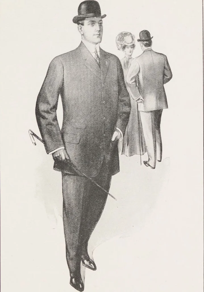 An illustration from W. J. Mahon's catalogs for men's fashions (Spring & Summer, 1907), 1907, leaf 5
