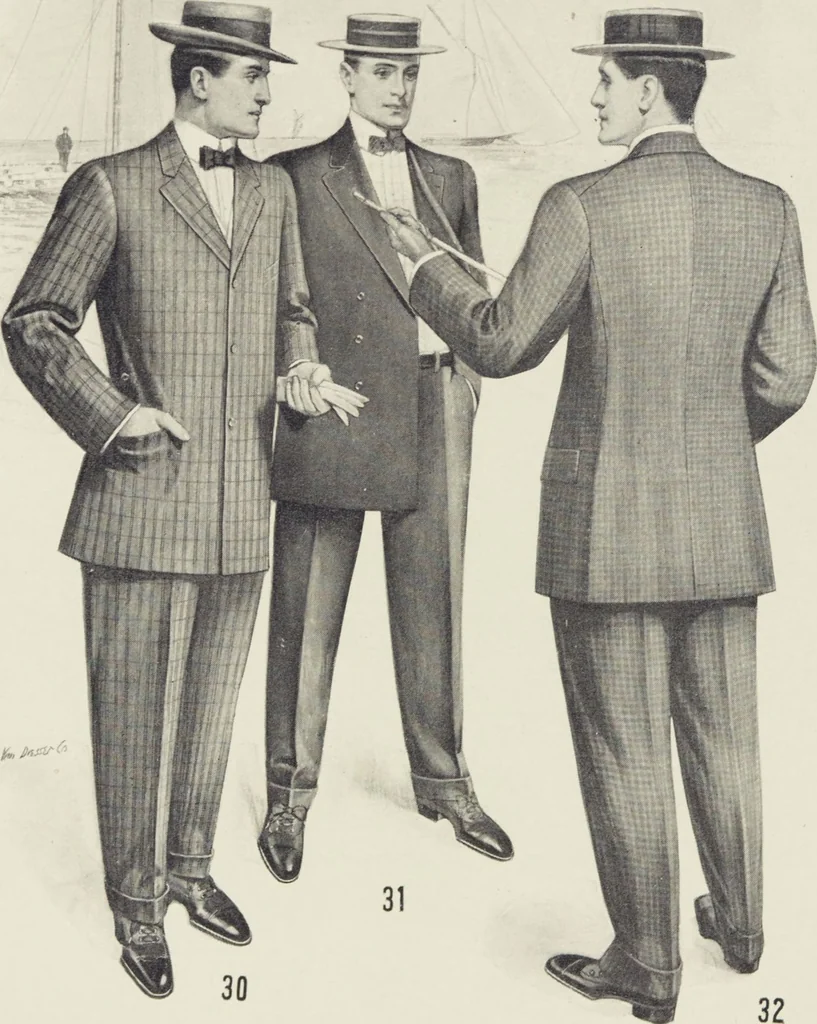 An illustration from W. J. Mahon's catalogs for men's fashions (Spring & Summer, 1907 v.3), 1907, leaf 8