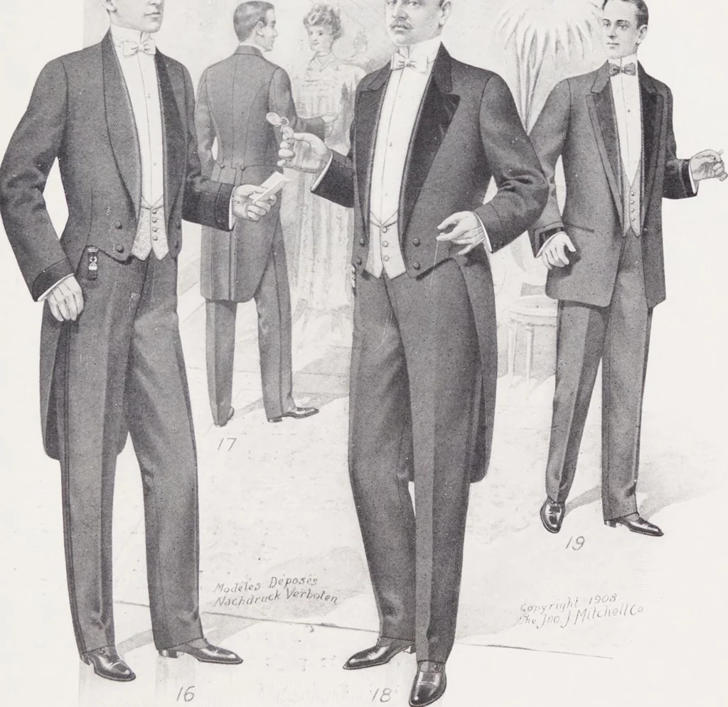 An illustration from W. J. Mahon's catalogs for men's fashions (Fall & Winter, 1908-09), 1908, leaf 11