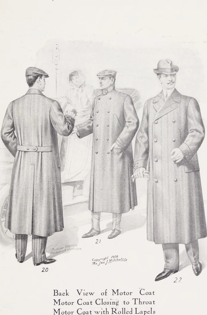 An illustration from W. J. Mahon's catalogs for men's fashions (Fall & Winter, 1908-09), 1908, leaf 15