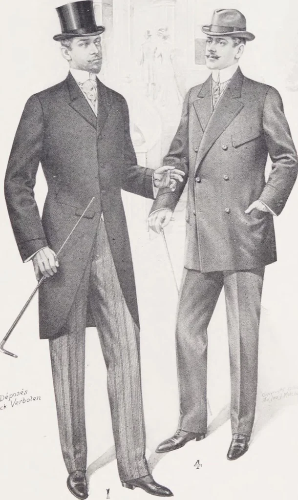 An illustration from W. J. Mahon's catalogs for men's fashions (Fall & Winter, 1908-09), 1908, leaf 9