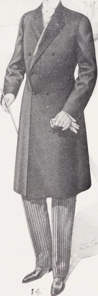 An illustration from W. J. Mahon's catalogs for men's fashions (Fall & Winter, 1908-09), 1908, leaf 9