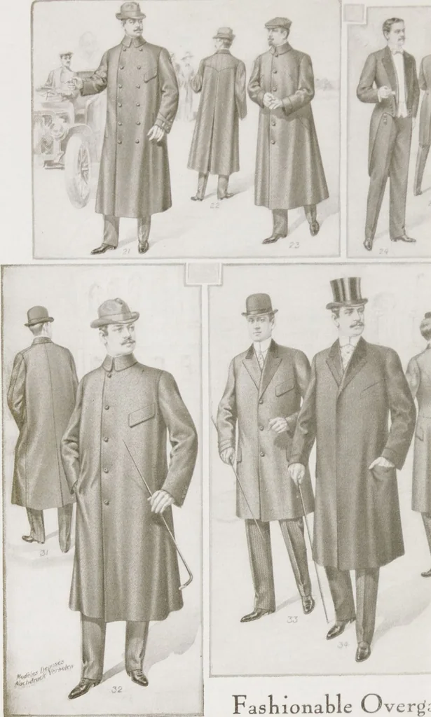 An illustration from W. J. Mahon's catalogs for men's fashions (Fall & Winter, 1909-10 v.2), 1909, leaf 6