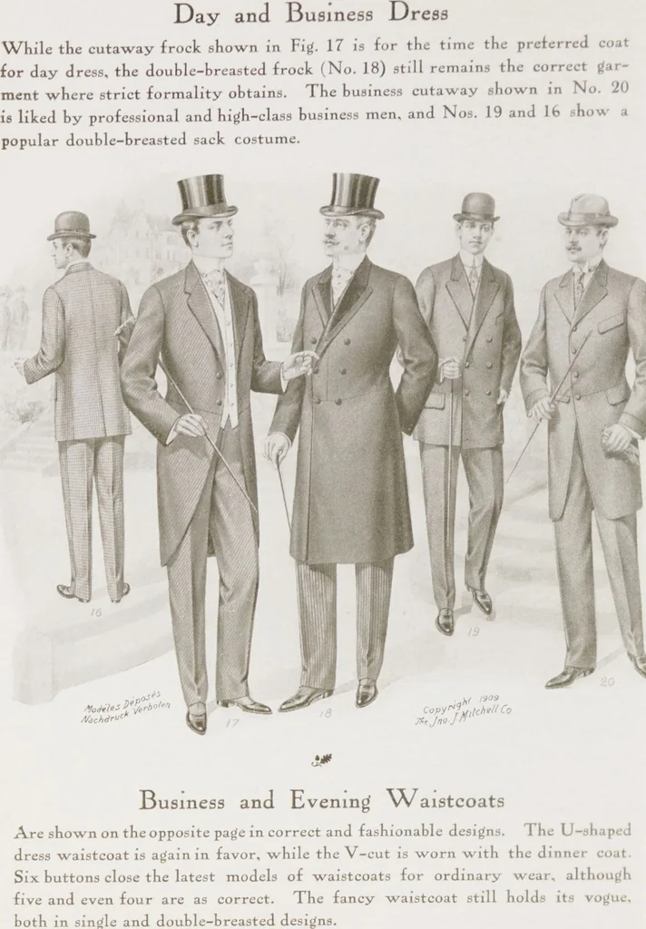 An illustration from W. J. Mahon's catalogs for men's fashions (Fall & Winter, 1909-10 v.2), 1909, leaf 8