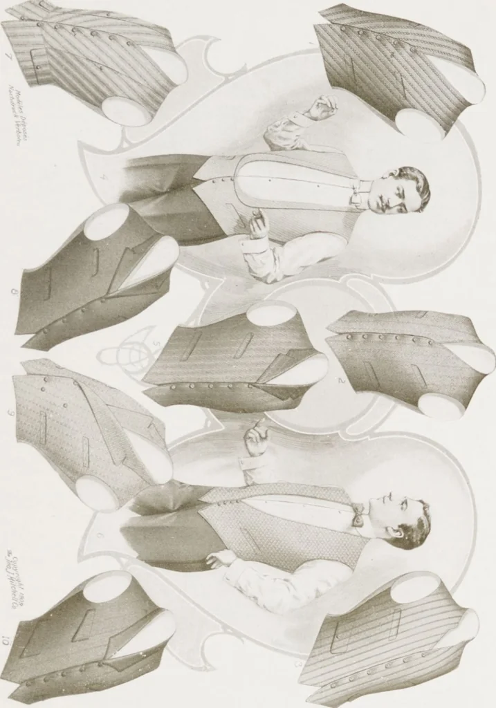 An illustration from W. J. Mahon's catalogs for men's fashions (Fall & Winter, 1909-10 v.2), 1909, leaf 9