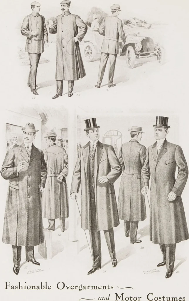 An illustration from W. J. Mahon's catalogs for men's fashions (Spring & Summer, 1909), 1909, leaf 10