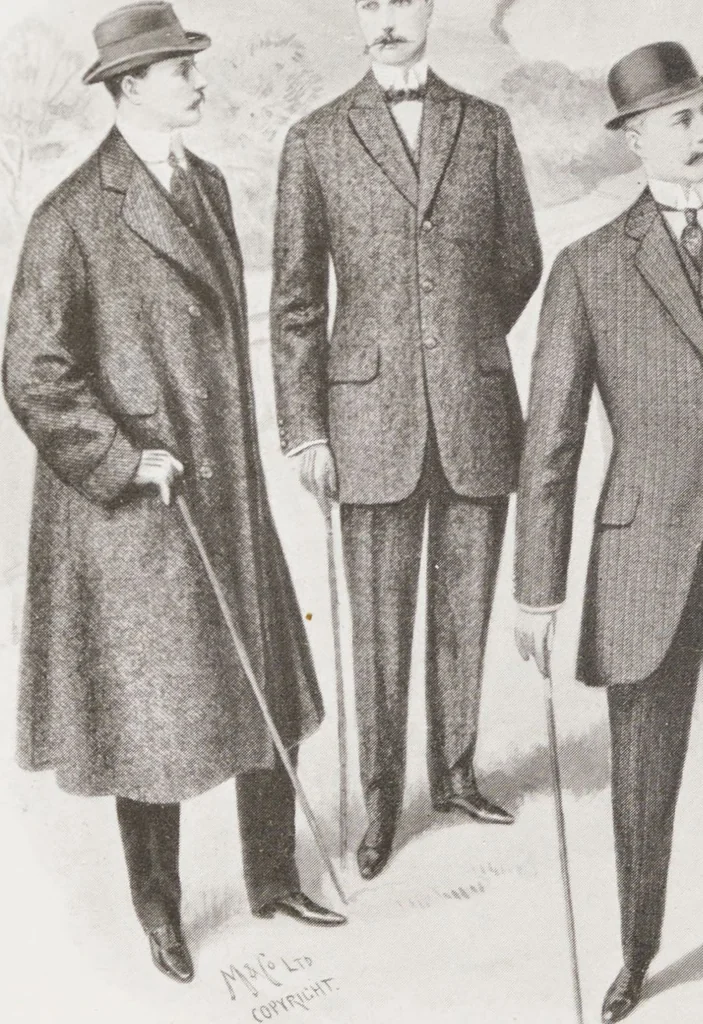 An illustration from W. J. Mahon's catalogs for men's fashions (Fall & Winter, 1910-11), 1910, leaf 6