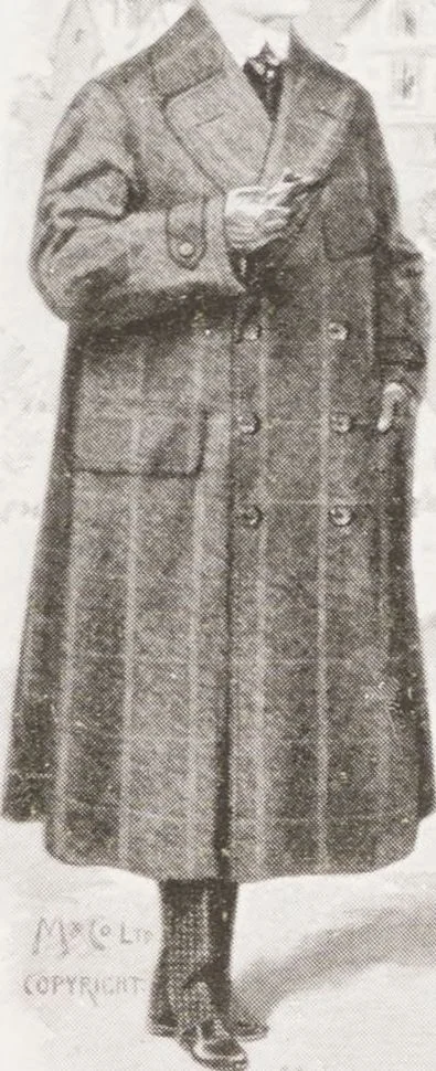 An illustration from W. J. Mahon's catalogs for men's fashions (Fall & Winter, 1910-11), 1910, leaf 9