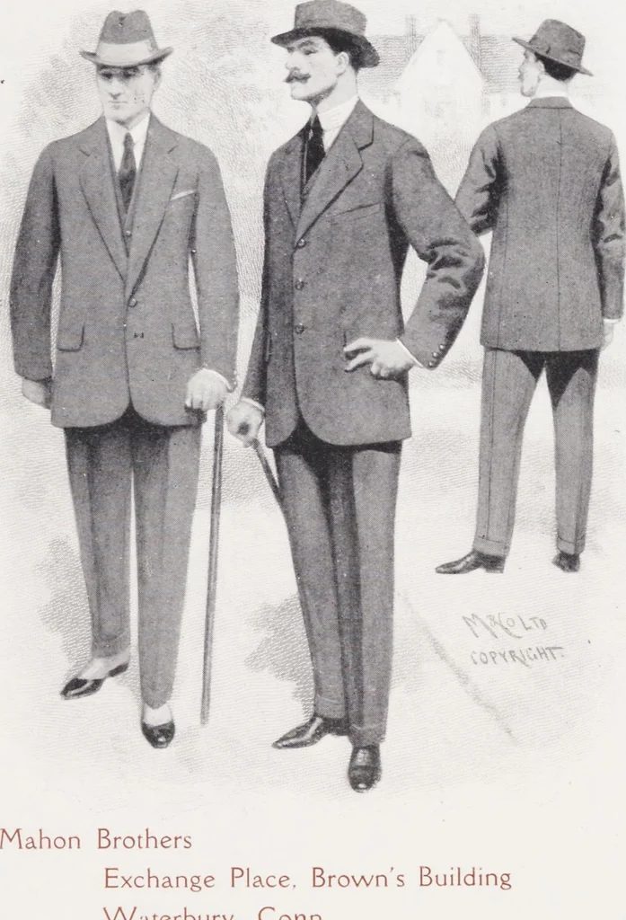 An illustration from W. J. Mahon's catalogs for men's fashions (Spring & Summer, 1911), 1911, leaf 5