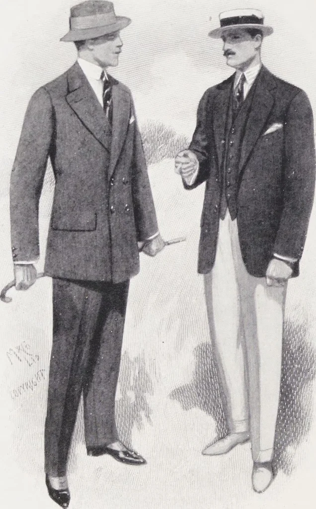 An illustration from W. J. Mahon's catalogs for men's fashions (Spring & Summer, 1911), 1911, leaf 8