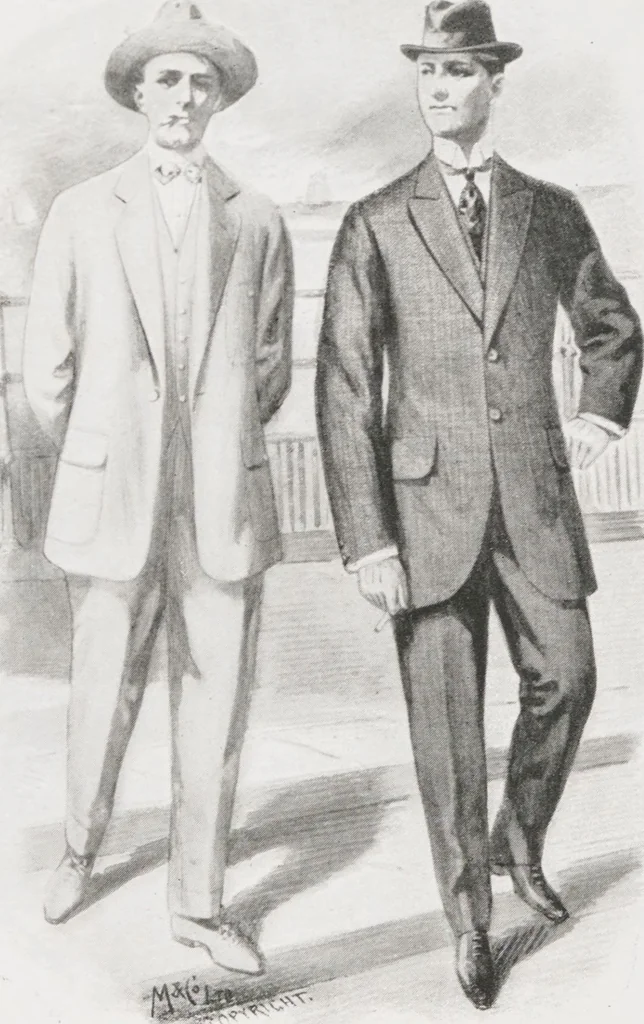 An illustration from W. J. Mahon's catalogs for men's fashions (Spring & Summer, 1911 v.2), 1911, leaf 4