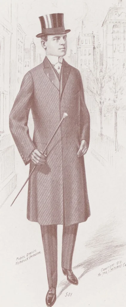 An illustration from W. J. Mahon's catalogs for men's fashions (Fall & Winter, 1912-13), 1912, leaf 12