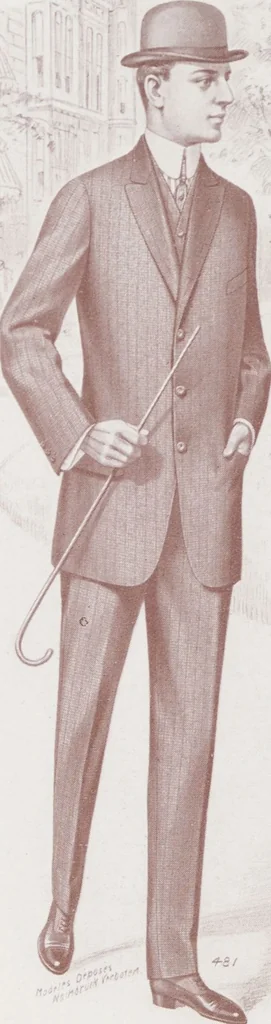 An illustration from W. J. Mahon's catalogs for men's fashions (Fall & Winter, 1912-13), 1912, leaf 4