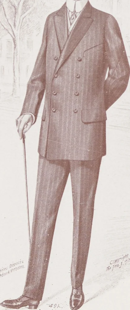 An illustration from W. J. Mahon's catalogs for men's fashions (Fall & Winter, 1912-13), 1912, leaf 6