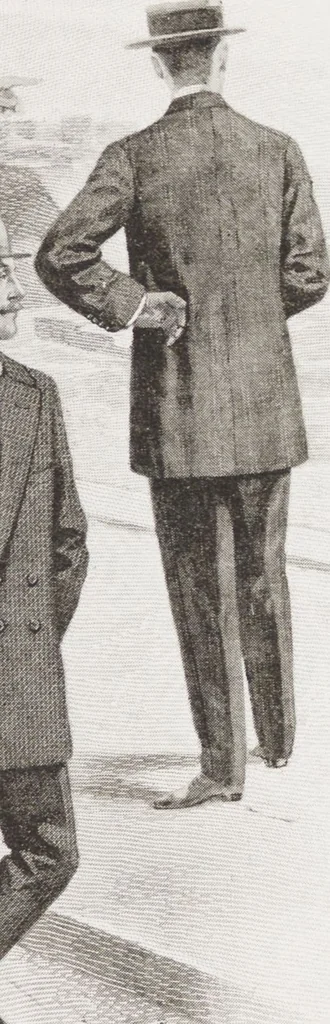 An illustration from W. J. Mahon's catalogs for men's fashions (Spring & Summer, 1912), 1912, leaf 7