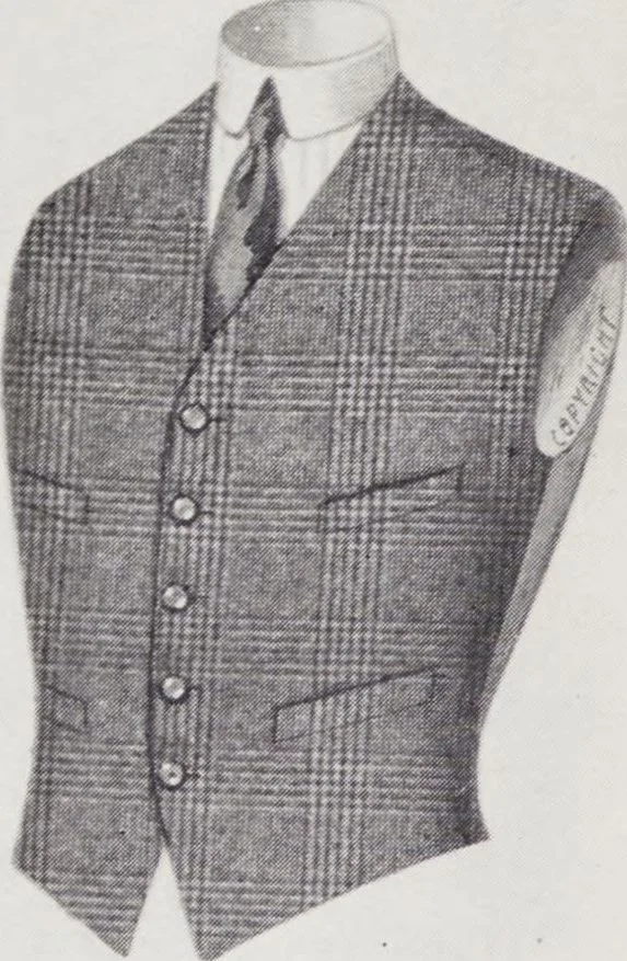 An illustration from W. J. Mahon's catalogs for men's fashions (Spring & Summer, 1921), 1921, leaf 14