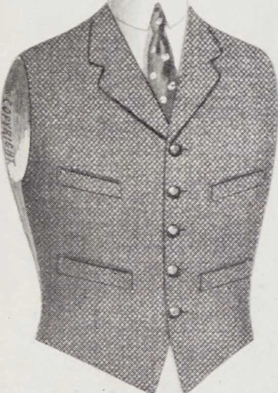 An illustration from W. J. Mahon's catalogs for men's fashions (Spring & Summer, 1921), 1921, leaf 14
