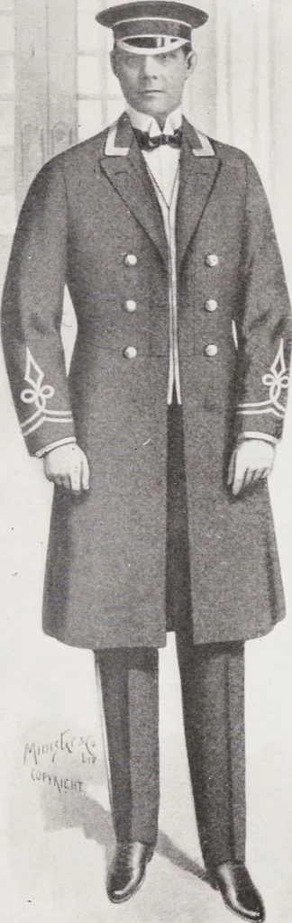 An illustration from W. J. Mahon's catalogs for men's fashions (Spring & Summer, 1921), 1921, leaf 17