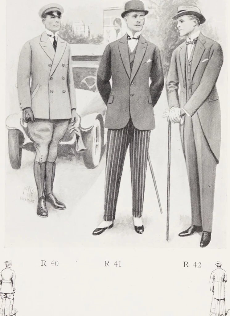 An illustration from W. J. Mahon's catalogs for men's fashions (Spring & Summer, 1921), 1921, leaf 5