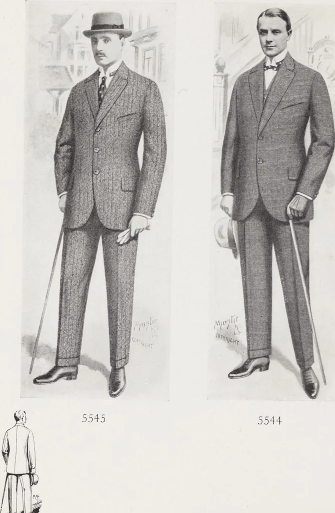 An illustration from W. J. Mahon's catalogs for men's fashions (Spring & Summer, 1921), 1921, leaf 6