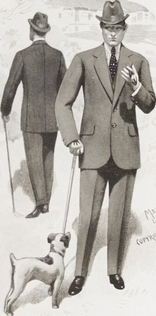 An illustration from W. J. Mahon's catalogs for men's fashions (1925), 1925, leaf 9