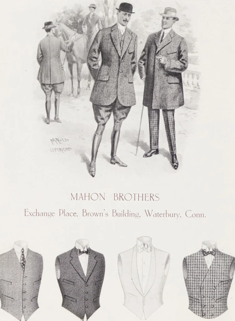 An illustration from W. J. Mahon's catalogs for men's fashions (Spring & Summer, 1925), 1925, leaf 10