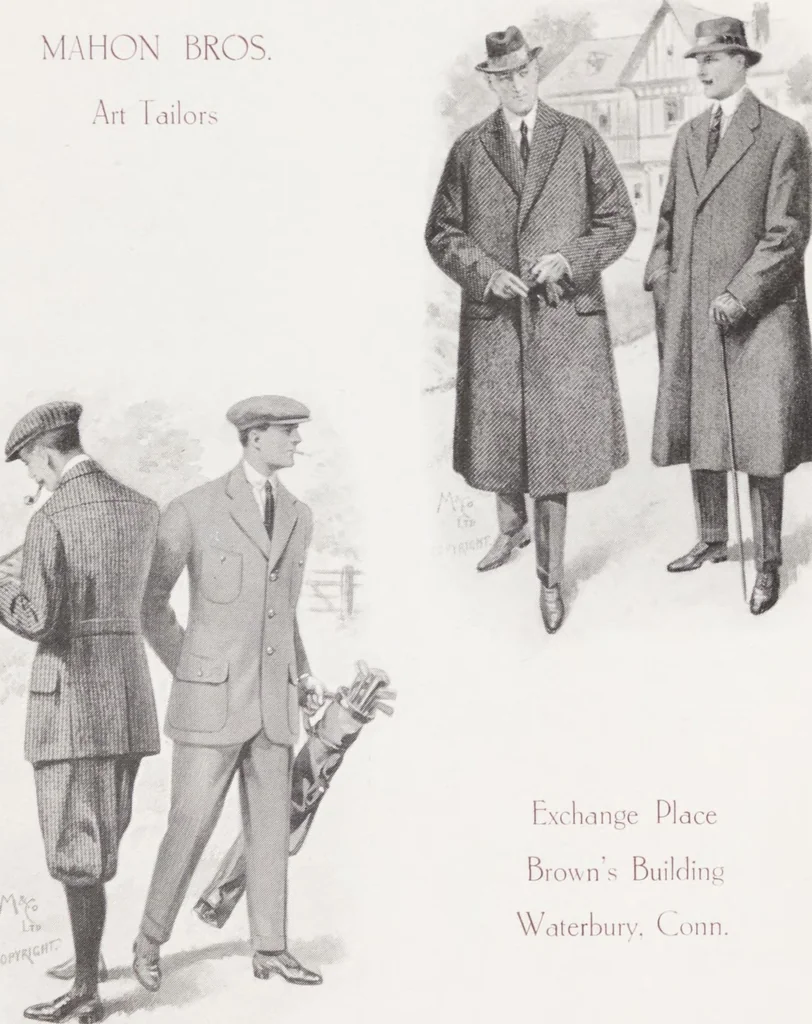 An illustration from W. J. Mahon's catalogs for men's fashions (Spring & Summer, 1925), 1925, leaf 9