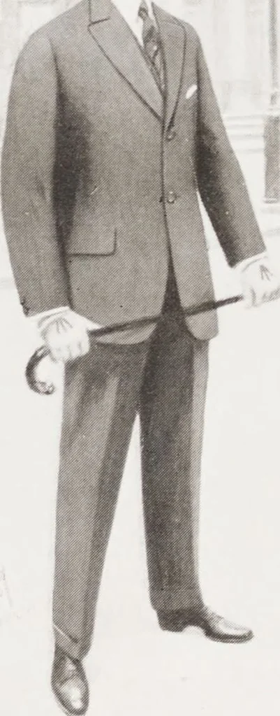 An illustration from W. J. Mahon's catalogs for men's fashions (1930), 1930, leaf 5
