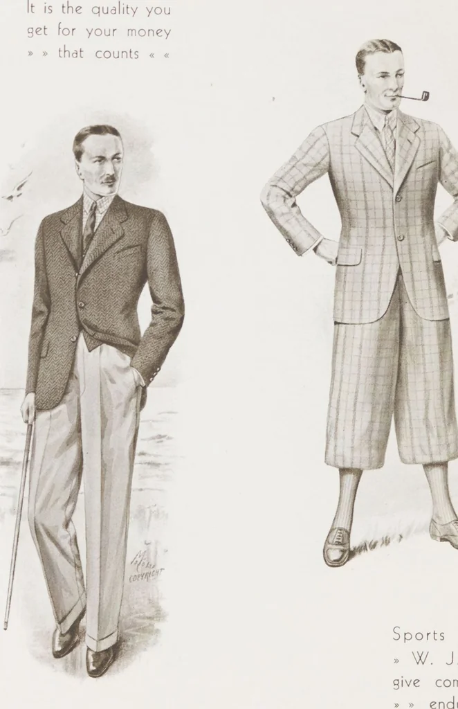 An illustration from W. J. Mahon's catalogs for men's fashions (1935), 1935, leaf 6