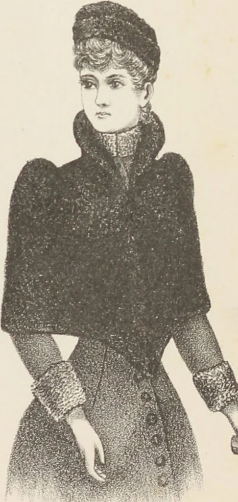 An illustration from Lamson & Hubbard, manufacturers of ladies' furs of every description : wholesale and retail, 1890, leaf 13