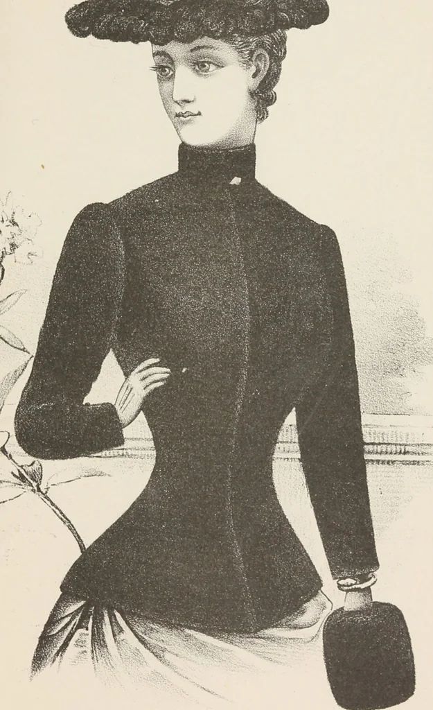 An illustration from Lamson & Hubbard, manufacturers of ladies' furs of every description : wholesale and retail, 1890, leaf 35
