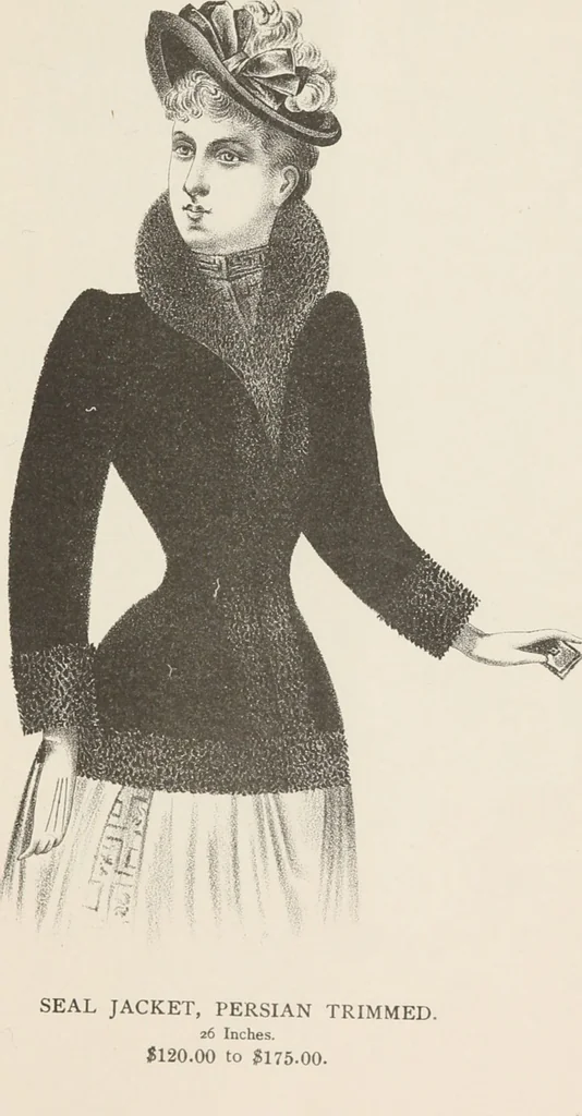 An illustration from Lamson & Hubbard, manufacturers of ladies' furs of every description : wholesale and retail, 1890, leaf 43