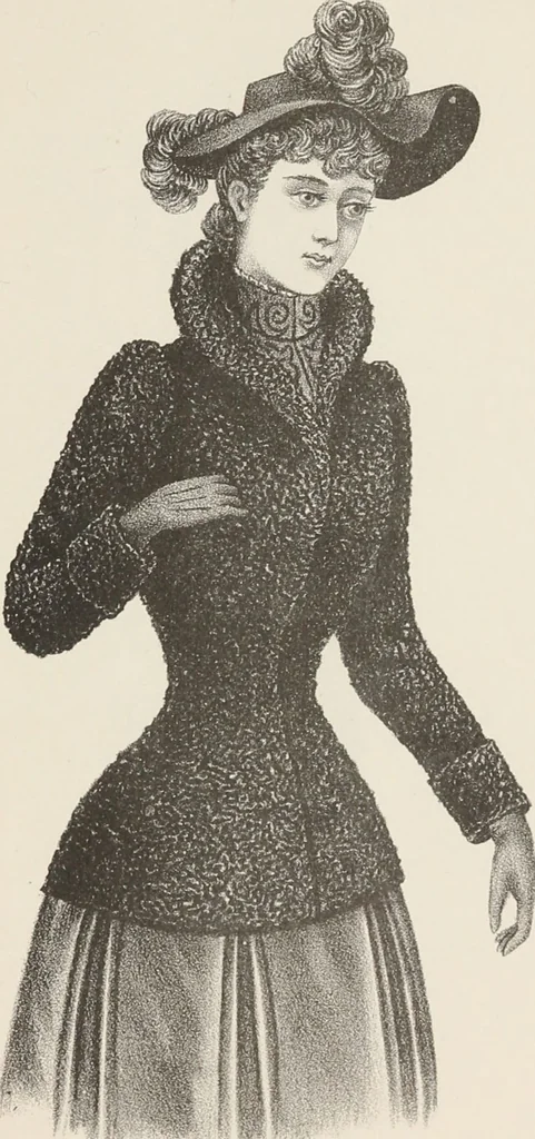 An illustration from Lamson & Hubbard, manufacturers of ladies' furs of every description : wholesale and retail, 1890, leaf 45