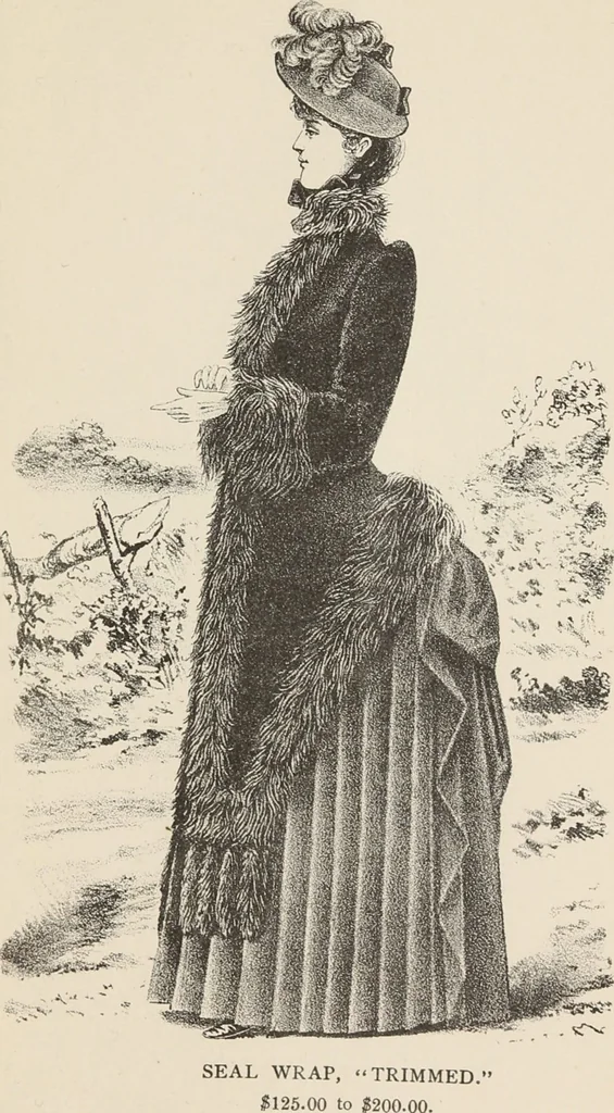 An illustration from Lamson & Hubbard, manufacturers of ladies' furs of every description : wholesale and retail, 1890, leaf 59