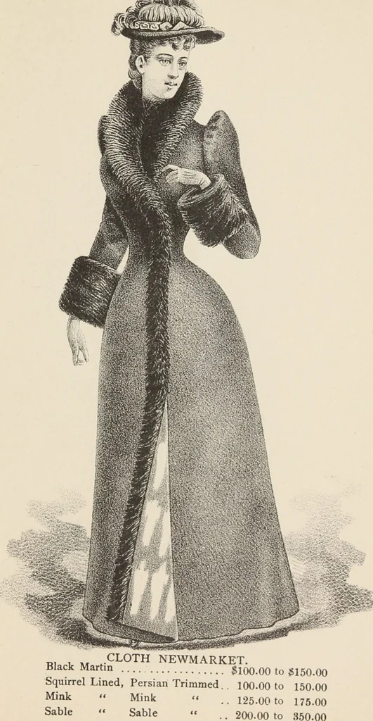 An illustration from Lamson & Hubbard, manufacturers of ladies' furs of every description : wholesale and retail, 1890, leaf 61
