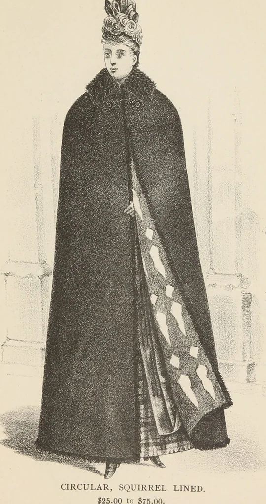 An illustration from Lamson & Hubbard, manufacturers of ladies' furs of every description : wholesale and retail, 1890, leaf 63