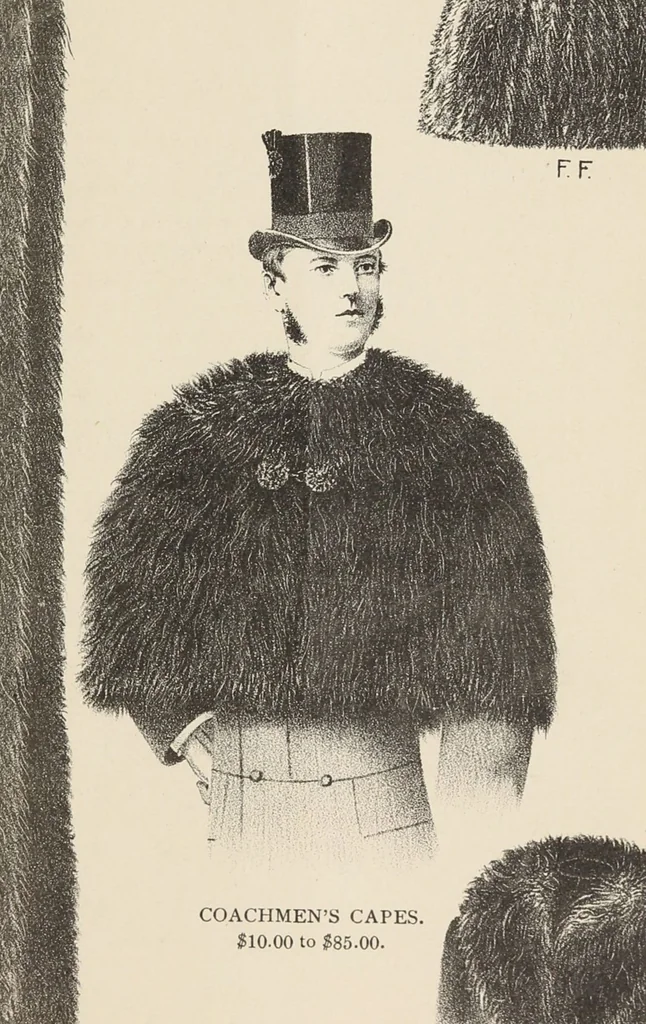An illustration from Lamson & Hubbard, manufacturers of ladies' furs of every description : wholesale and retail, 1890, leaf 71
