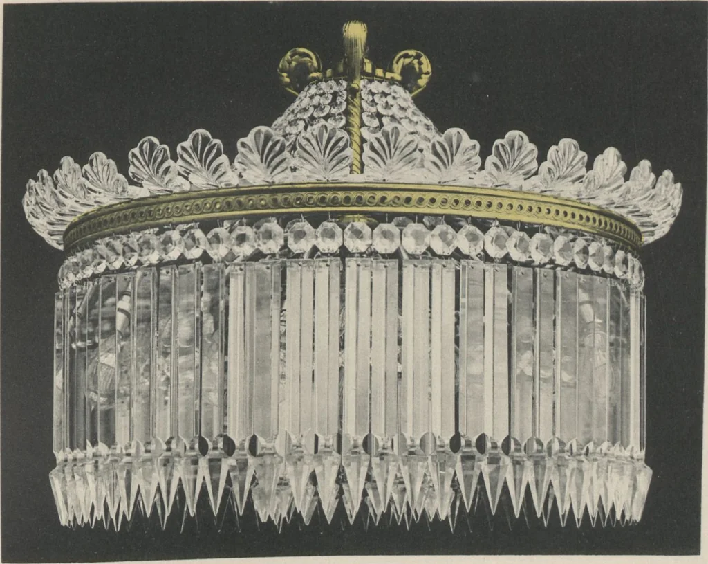 An illustration from Tarif des articles d'eclairage / Compagnie des cristalleries de Baccarat, 1907, leaf 101