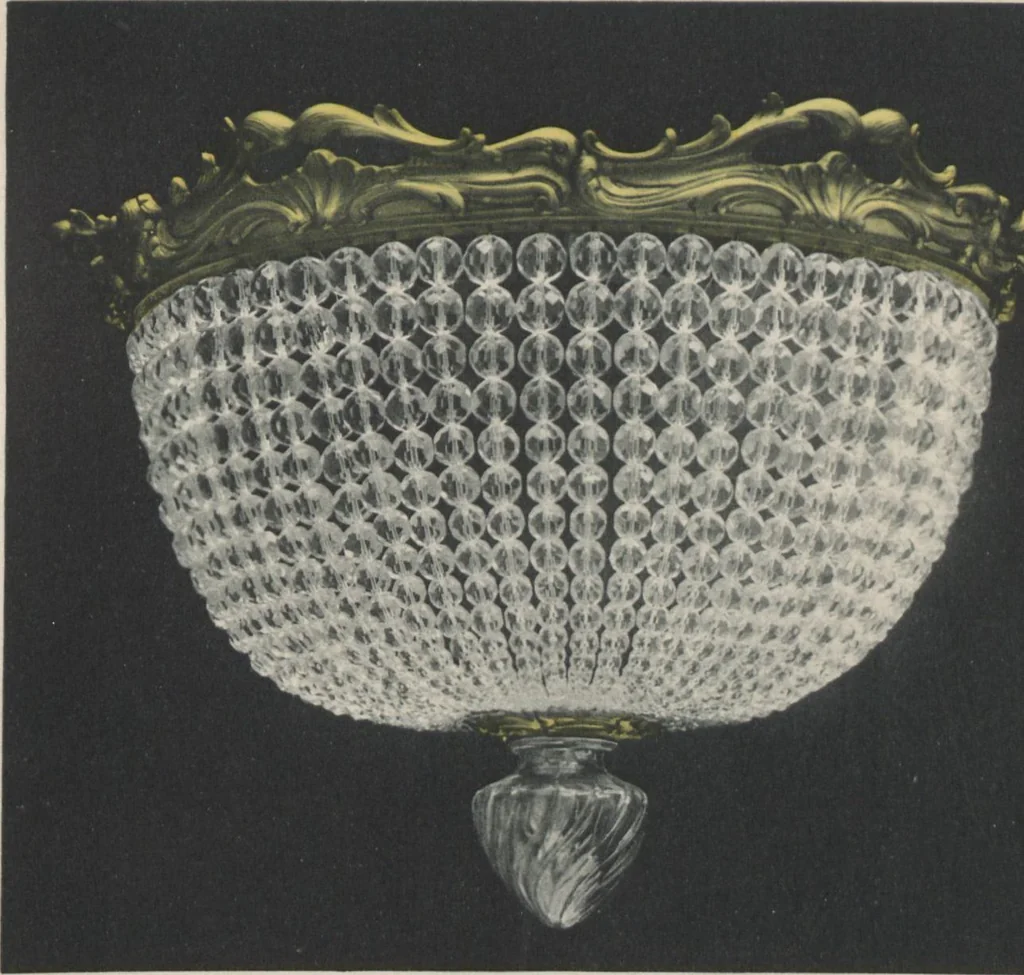 An illustration from Tarif des articles d'eclairage / Compagnie des cristalleries de Baccarat, 1907, leaf 102